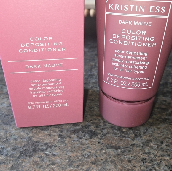 Kristin Ess Color Depositing Conditioner 6.7 Oz Dark Mauve Semi-Permanent - Picture 2 of 7